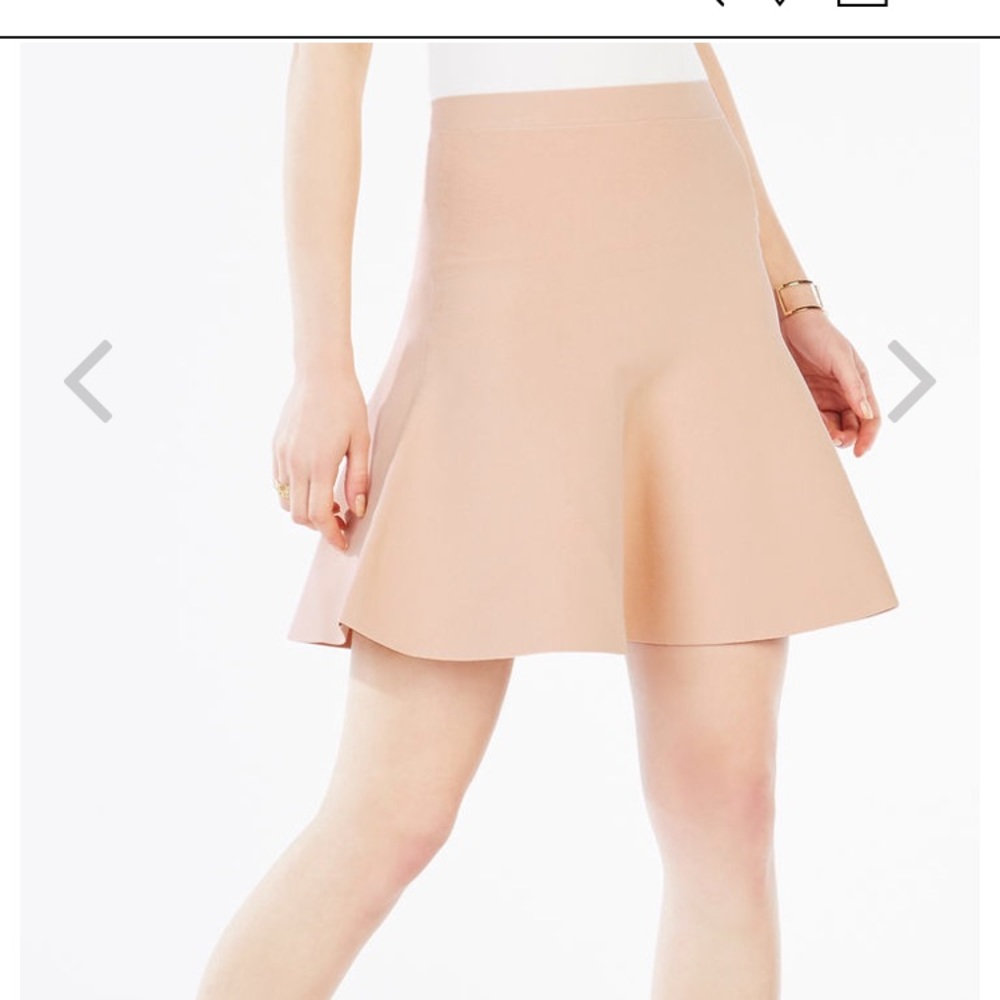 BCBG blush A-line skirt